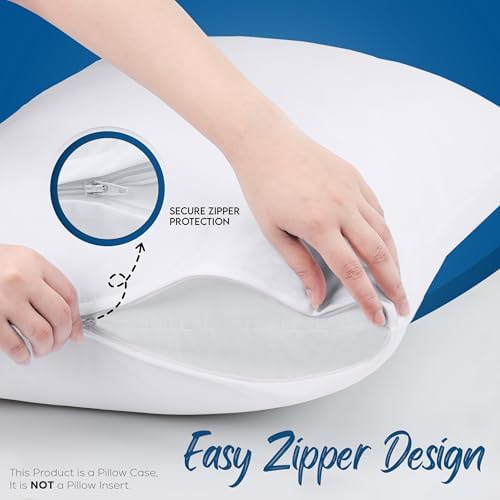 Utopia Bedding 4 Pack Waterproof Pillow Protectors with Zipper