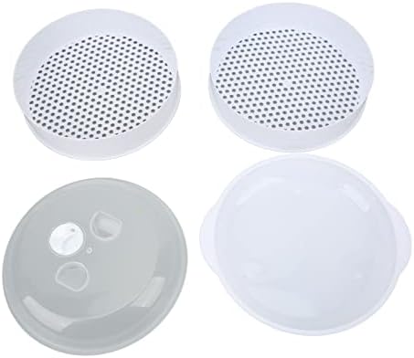 Microwave Steamers with Lid Handle and Transparent Cover