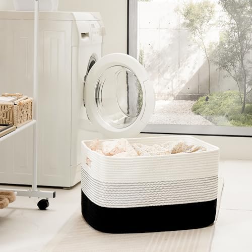 Artfeel Cotton Rope Laundry Basket for Decor