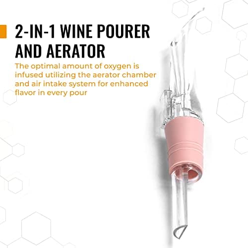 4-Piece Rose Gold Wine Opener Set