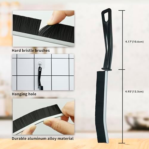 3 Pcs Crevice Cleaning Brush Tool for Kitchen and Bathroom
