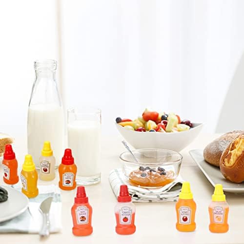 Jspupifip Mini Condiment Squeeze Bottles Set of 4