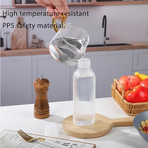 RAMFIYN 10oz Condiment Squeeze Bottles with Flip Top - 6 Pack