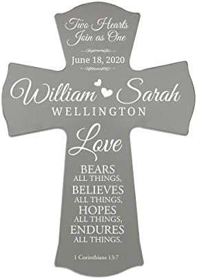 LifeSong Milestones Personalized Wedding Wall Cross