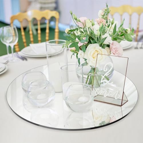 Seelenruhe 12 Inch Round Mirrors for Centerpieces