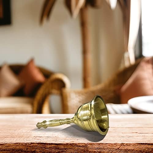 Shubhkart Handbell 37 Inch Brass Pooja Bell