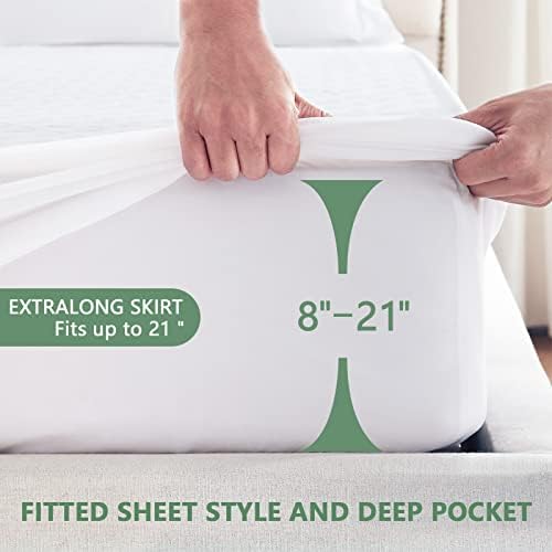 GOPOONY Premium Queen Mattress Protector Waterproof Cooling 3D Air Fabric