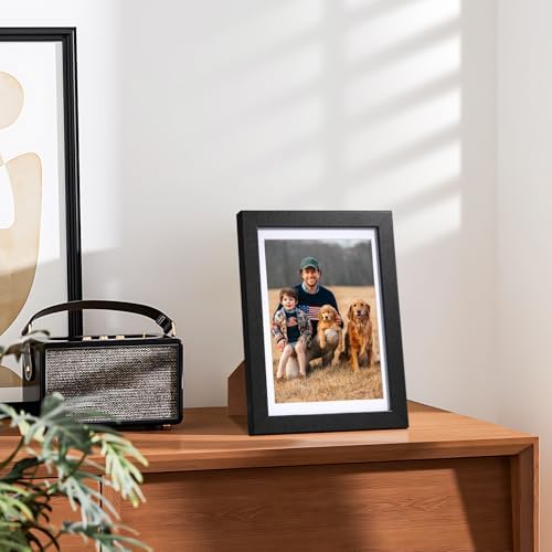 HappyHapi 4x6 Picture Frame Set of 10 Black