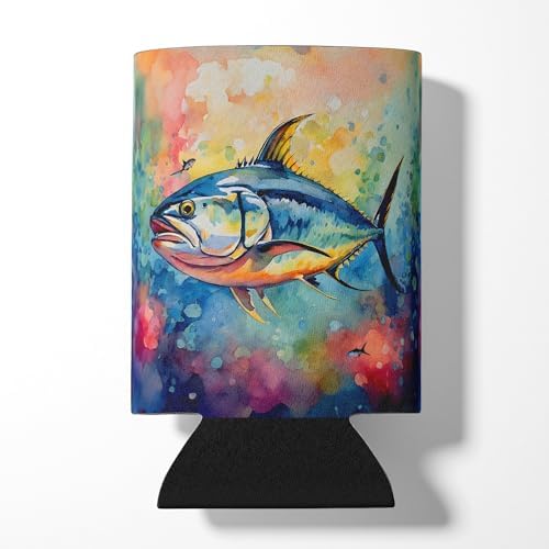 Carolines Treasures Yellowfin Tuna Can Hugger Cooler