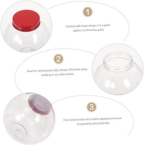 5pcs Christmas Shaped Candy Jar for Parties and Celebrations