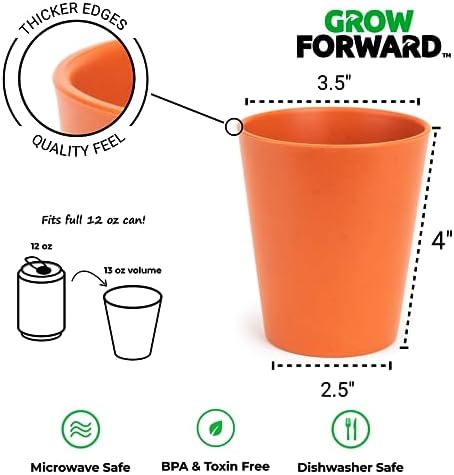 Grow Forward Premium Plastic Kids Cups 13 oz