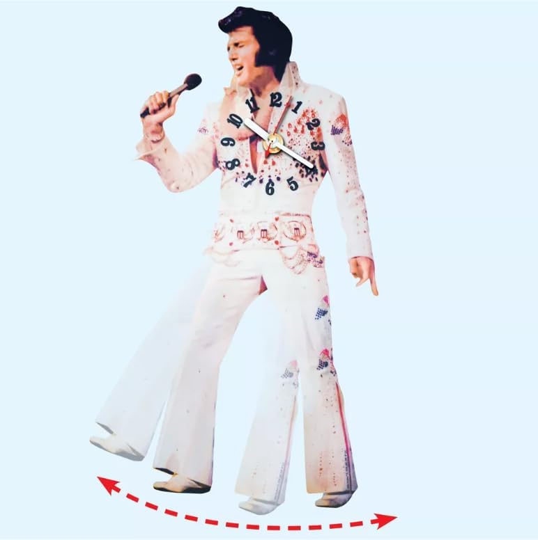 Elvis Presley Swinging Legs Wall Clock