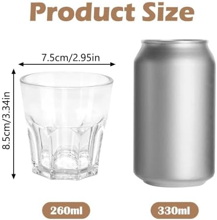 Plastic Water Glasses Set of 6 Shatterproof Tumblers for Kids