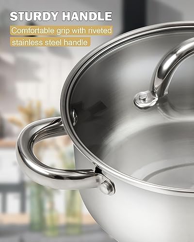 Cook N Home 8 Quart Stainless Steel Stockpot with Lid 1