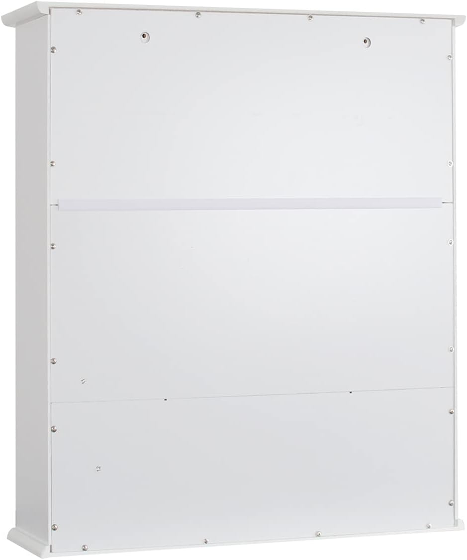 TaoHFE Wall Cabinet Over Toilet Storage With Adjustable Shelves