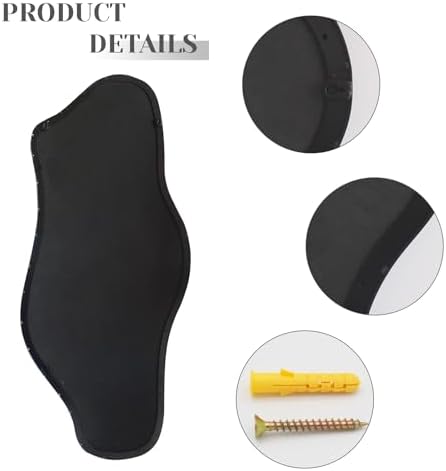 Gluck Plants Irregular Wall Mirror 21x472 Inch Black Modern Asymmetrical Mirror