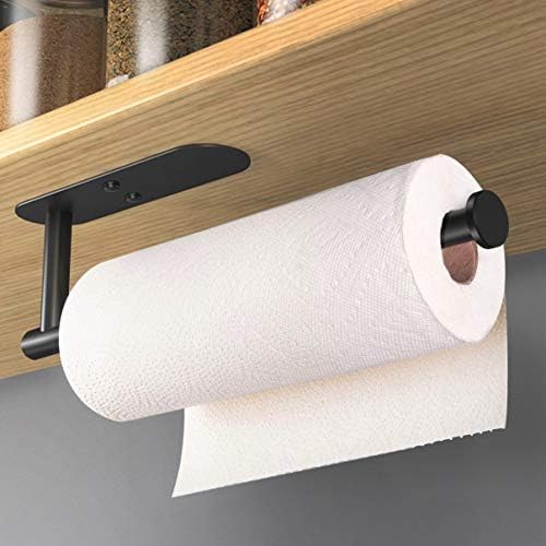 HUFEEOH Black 13 Inch Paper Towel Holder for Kitchen and Bathroom