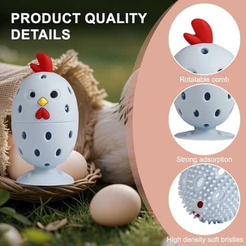 Wonlex Silicone Egg Scrubber with BPA-Free Bristles
