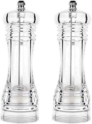 Refillable Pepper Mill Set 2pcs Manual Salt and Pepper Mill