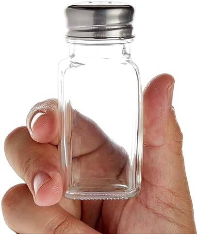 Juvale 24 Pack Glass Salt and Pepper Shakers Set