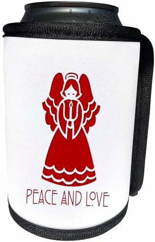 Can Cooler Bottle Wrap - Peace and Love Design