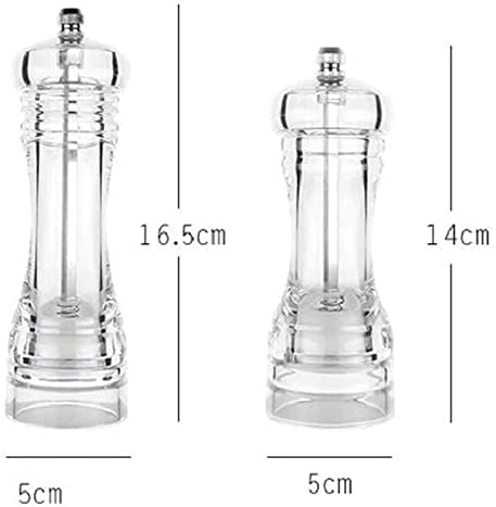 Refillable Pepper Mill Set 2pcs Manual Salt and Pepper Mill