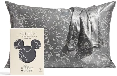Kitsch Disney Mickey Mouse Satin Pillowcase with Zipper