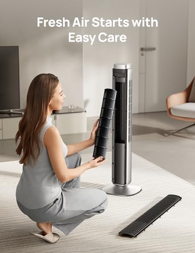 Dreo Tower Fan for Bedroom with 40ft Airflow and 12 Speeds