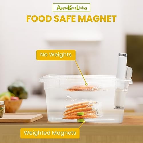 KORE Sous Vide Weighted Magnets 2 Pack Apple Green