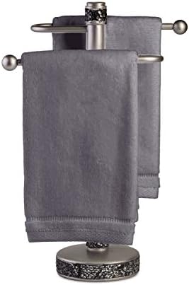 Creative Scents Cotton Fingertip Towels Set 4 Pack Grey