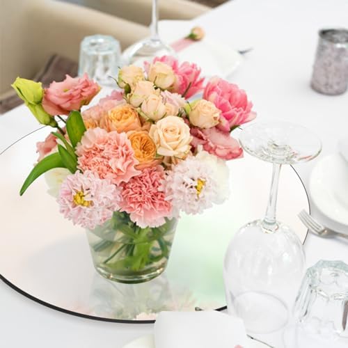 Seelenruhe 12 Inch Round Mirrors for Centerpieces