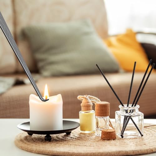 Calary 3 in 1 Candle Care Kit with Snuffer Trimmer and Dipper Black
