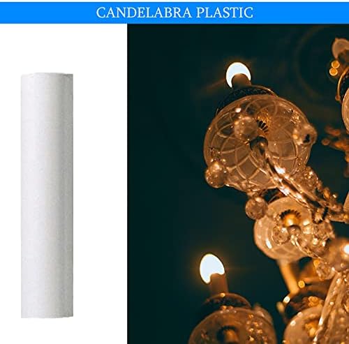 Ciata 12 Pack White Plastic Candle Covers 2 Inch