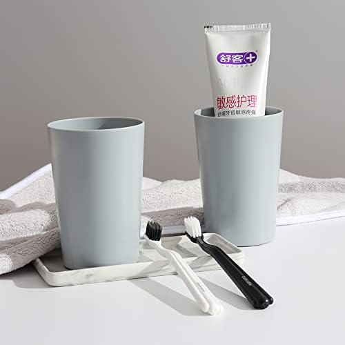 Bathroom Tumbler 11 Ounce Durable Drink Cup 2 Pieces