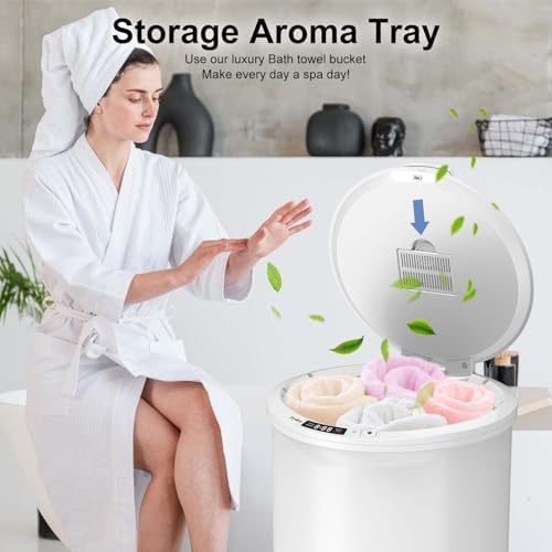Trydow Ultra Large Capacity Towel Warmer Bucket with Timer and Digital Display