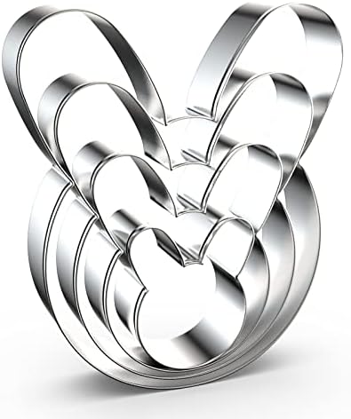 Bunny Cookie Cutter Set 5 4 3 2 Inches 4 Piece