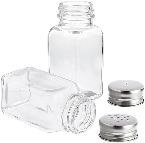 Juvale 24 Pack Glass Salt and Pepper Shakers Set