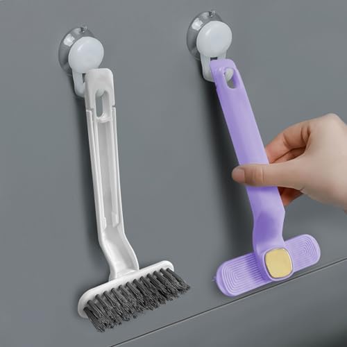 2PCS Rotating Crevice Cleaning Brush for Kitchen and Bathroom