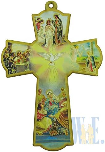 WE 12 Pcs Holy Spirit Wall Cross Baptism Favor