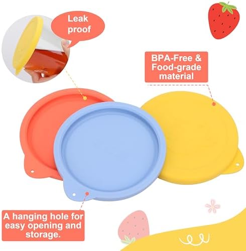 Purekra 60mm Silicone Lids for Weck Jars 2 Pack