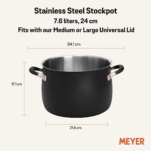 Meyer 8 Quart Stockpot with Silicone Handles