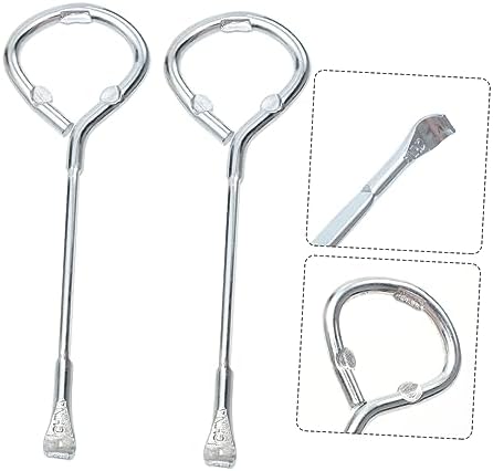 Jojofuny 2pcs Adjustable Can Opener with Lid Lifter and Key Gripper Holder