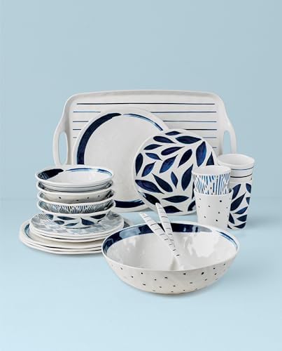 Lenox Blue Bay Melamine Dinnerware Set 20-Piece