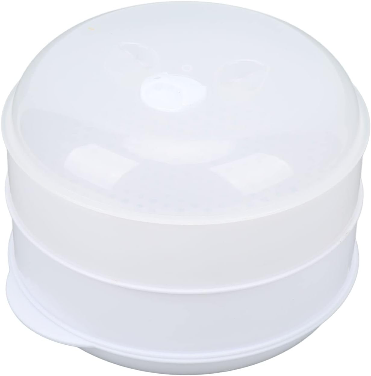 Microwave Steamers with Lid Handle and Transparent Cover