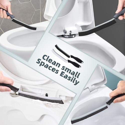 TQRR 2Pcs Toilet Brush Gap Scrubber with Hanging Hole