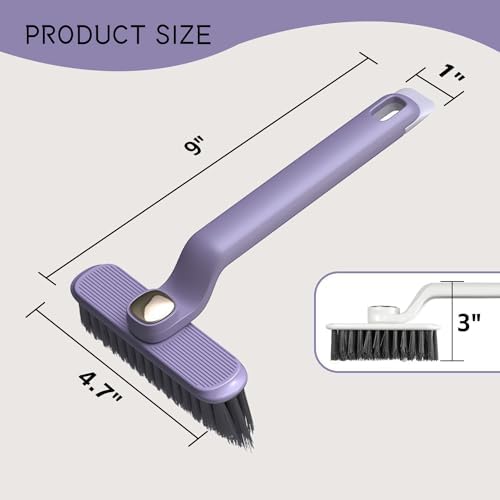 2PCS Rotating Crevice Cleaning Brush for Kitchen and Bathroom