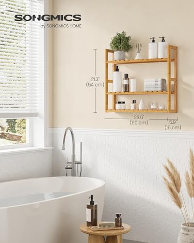 3-Tier Bamboo Storage Rack for Bathroom