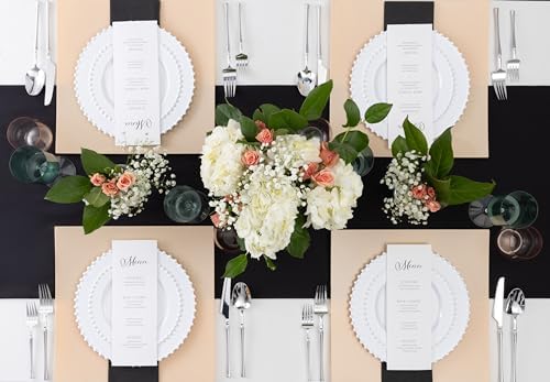 PLASTICPRO 32 Piece Plastic Dinner Plates Set