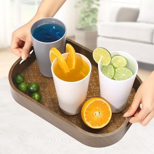 24 Pcs 20 Oz BPA-Free Plastic Cups Set