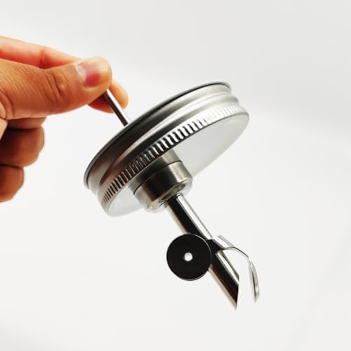 Auto Flip Dispenser Spouts for Mason Jars Black